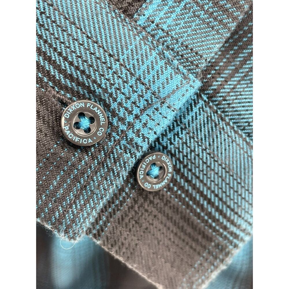 Dixxon Flannel Co Shirt Youth Division Pearl Snap Shadow Plaid Youth Size Medium - Picture 8 of 11